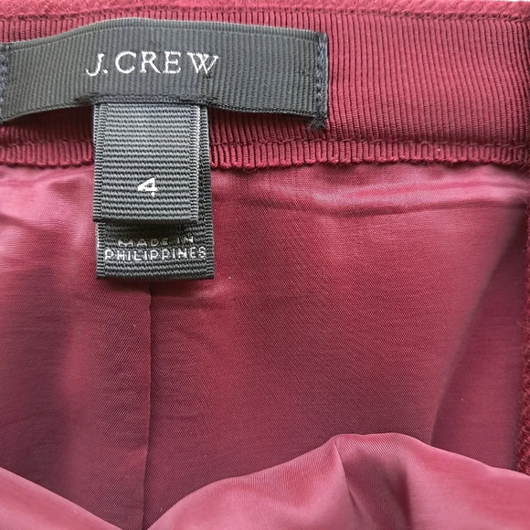 EUC J Crew 100% Wool Red Skirt - Picture 5 of 5